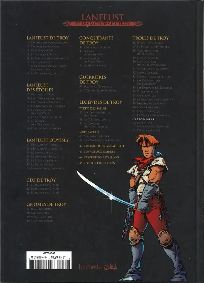Verso de l'album Lanfeust et les mondes de Troy Tome 63 Trolls de Troy - Pröfy Blues