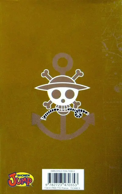 Verso de l'album One Piece Yellow - Grand Elements