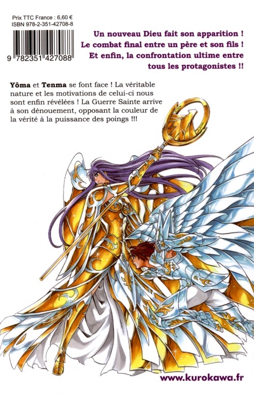 Verso de l'album Saint Seiya the lost canvas 24