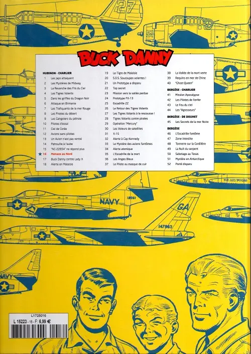 Verso de l'album Buck Danny Tome 16 Menace au nord