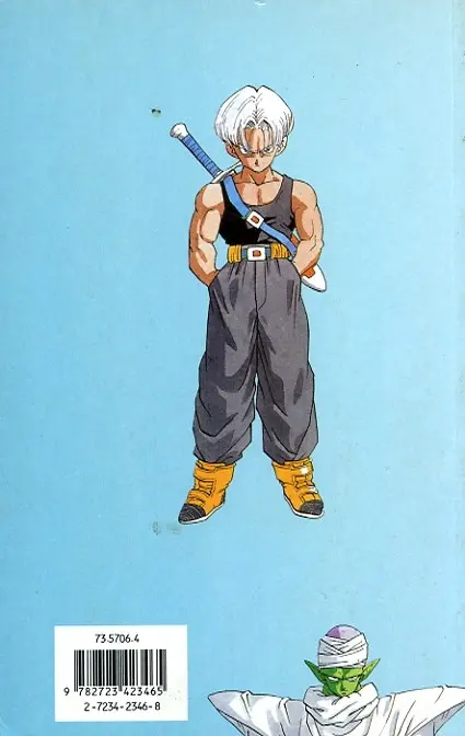 Verso de l'album Dragon Ball (sens français) Tome 28 Trunks