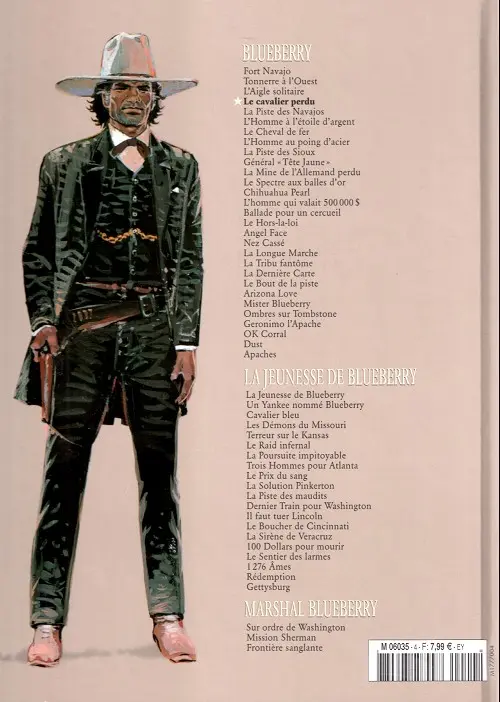 Verso de l'album Blueberry La Collection Tome 4 Le Cavalier perdu