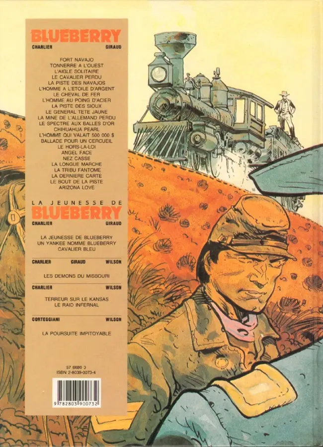 Verso de l'album La Jeunesse de Blueberry Tome 7 La poursuite impitoyable