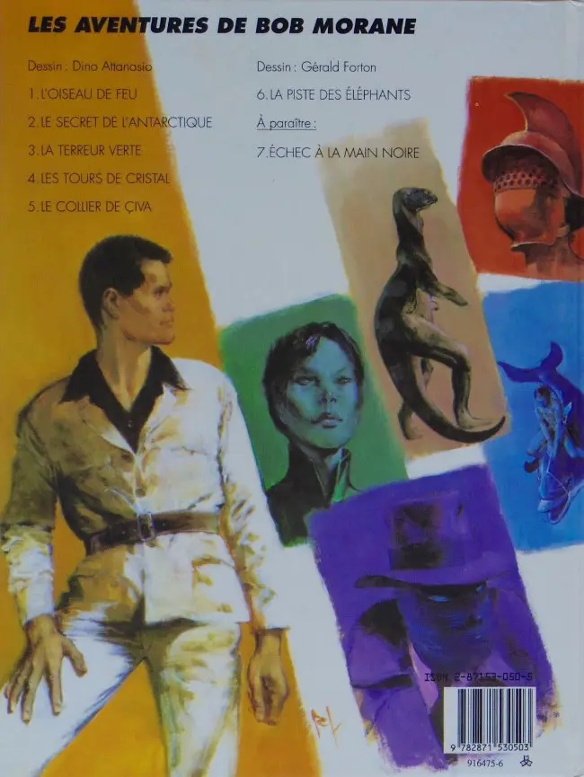 Verso de l'album Bob Morane Lefrancq Tome 6 La piste des éléphants