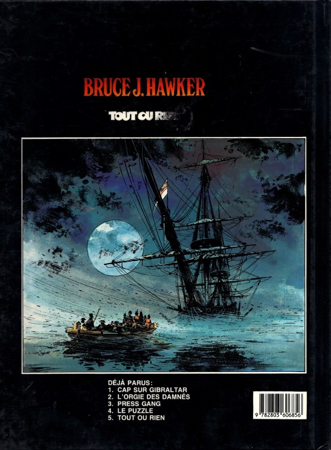 Verso de l'album Bruce J. Hawker Tome 5 Tout ou rien