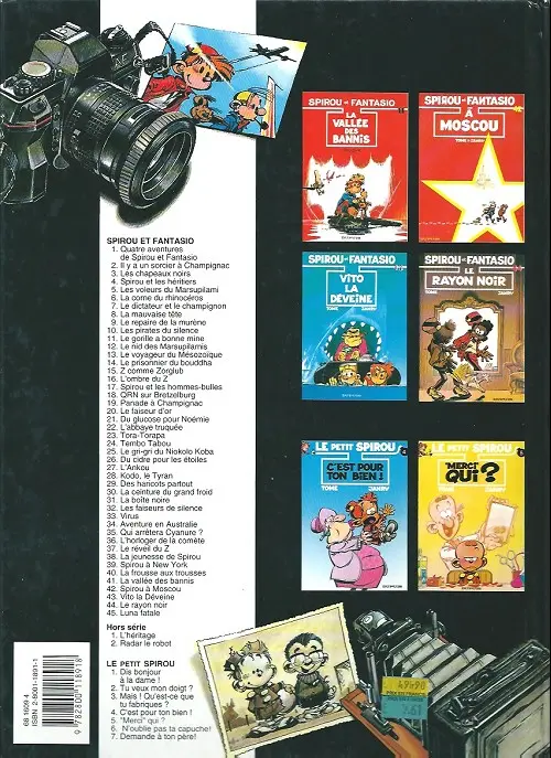 Verso de l'album Spirou et Fantasio Tome 43 Vito la déveine