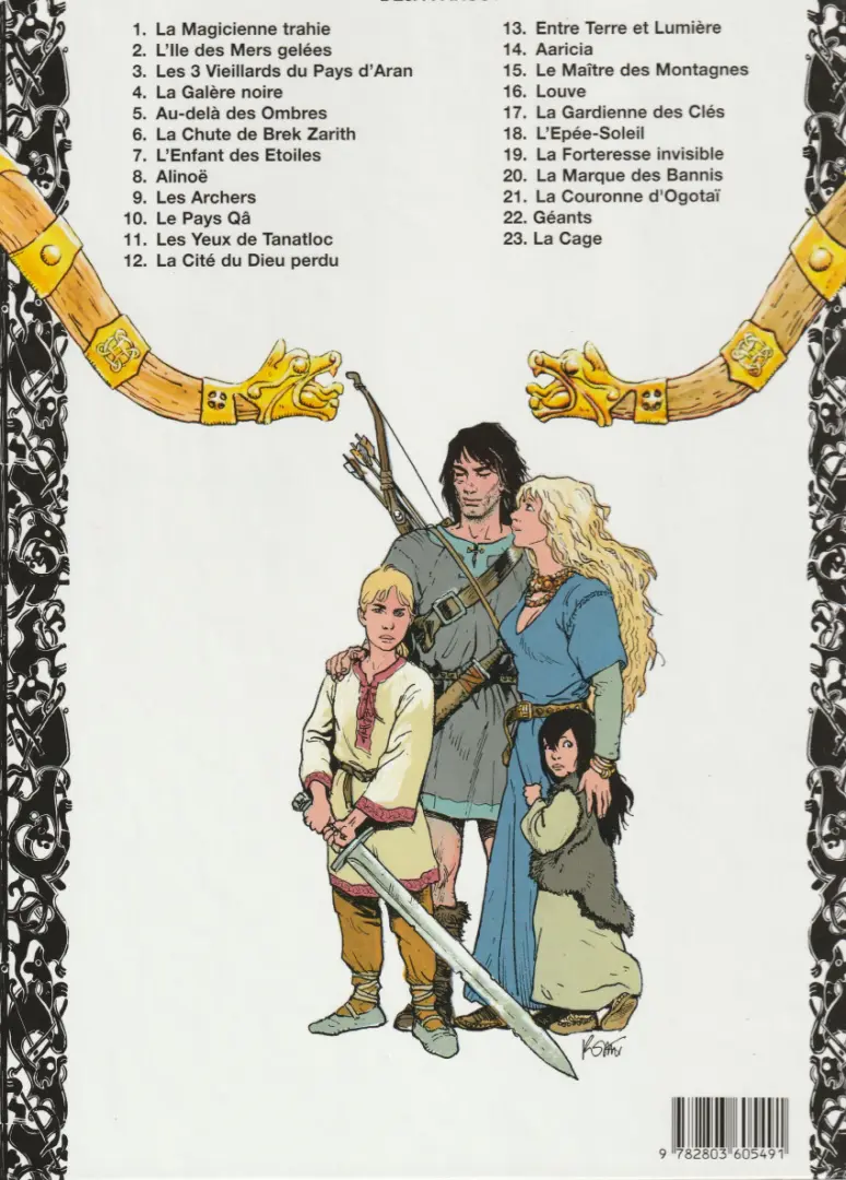 Verso de l'album Thorgal Tome 10 Le pays Qâ