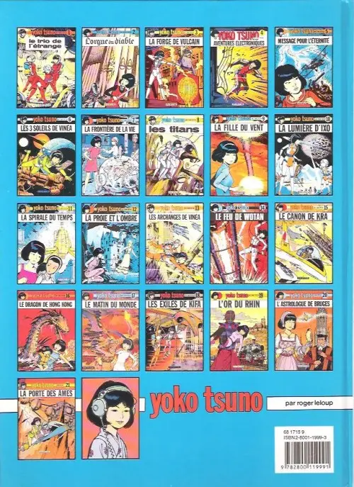 Verso de l'album Yoko Tsuno Tome 19 L'or du Rhin