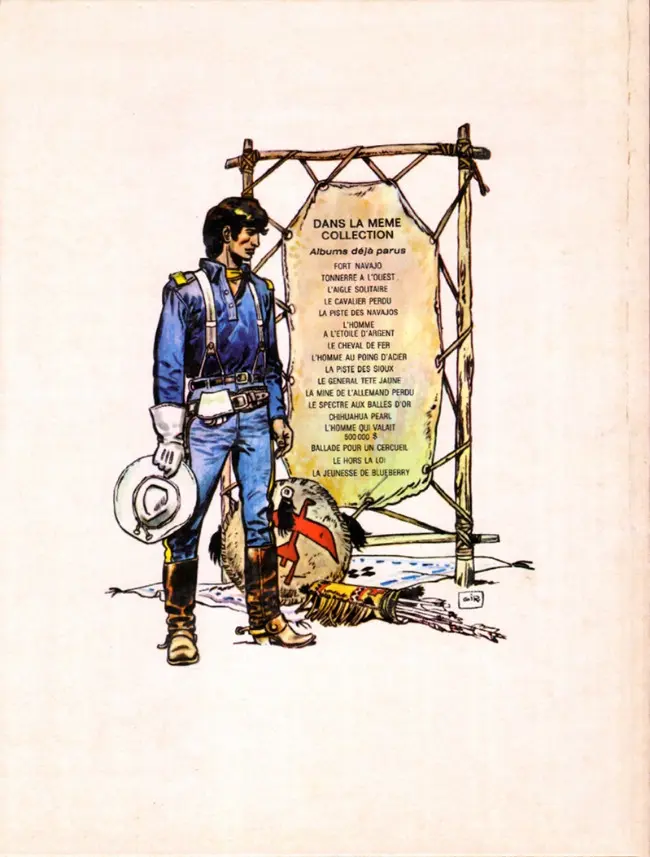 Verso de l'album La Jeunesse de Blueberry Tome 1