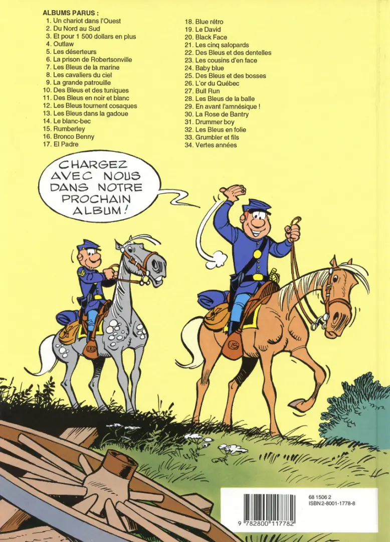 Verso de l'album Les Tuniques Bleues Tome 31 Drummer boy