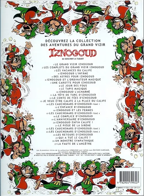 Verso de l'album Iznogoud Tome 24 Les retours d'Iznogoud