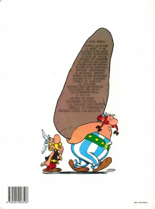 Verso de l'album Astérix Tome 19 Le devin