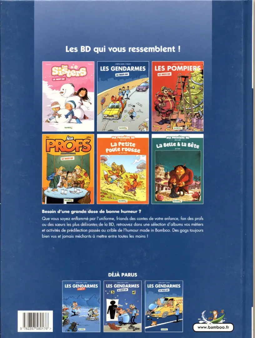 Verso de l'album Les Gendarmes Le best of 2015