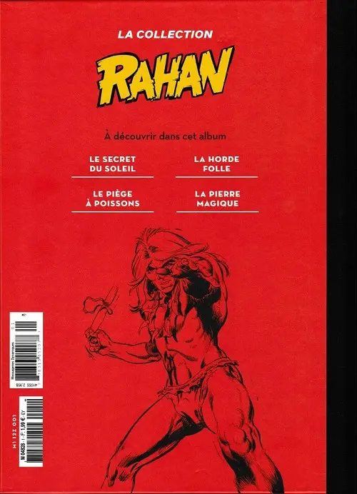 Verso de l'album Rahan La Collection (Hachette) Tome 1