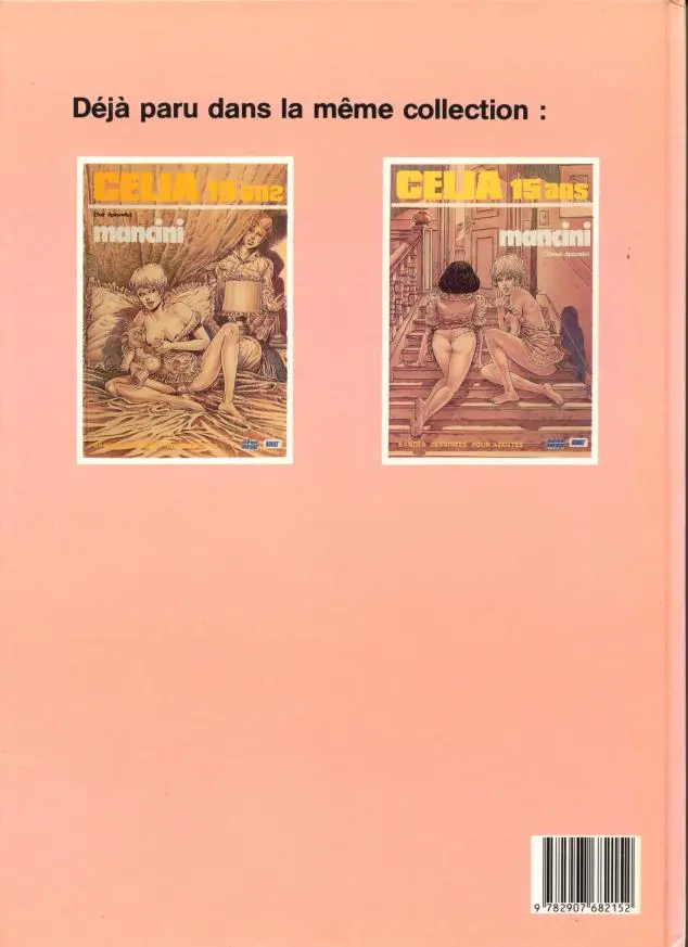 Verso de l'album Célia, 15 ans (3ème épisode)