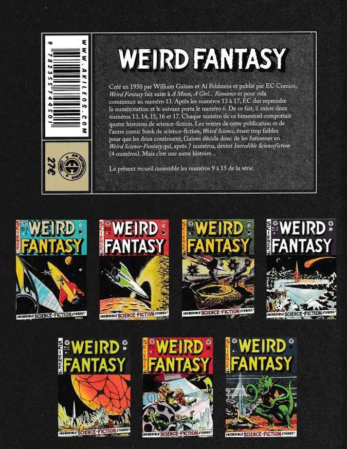 Verso de l'album Weird fantasy 2