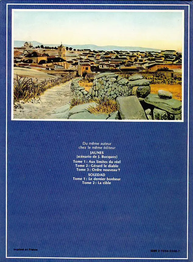 Verso de l'album Soledad Tome 1 Le dernier bonheur