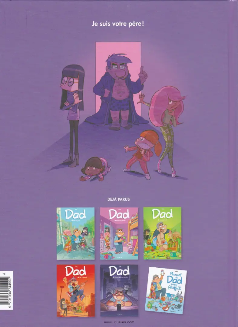 Verso de l'album Dad Tome 2 Secrets de famille