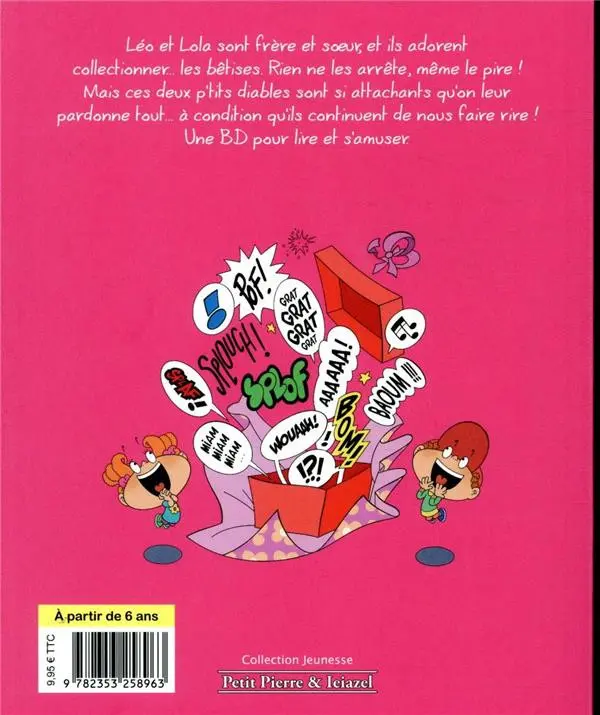 Verso de l'album Léo et Lola (Super) Tome 3