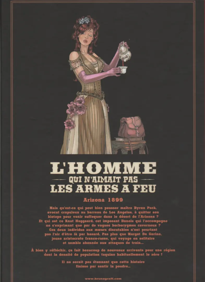 Verso de l'album L'Homme qui n'aimait pas les armes à feu