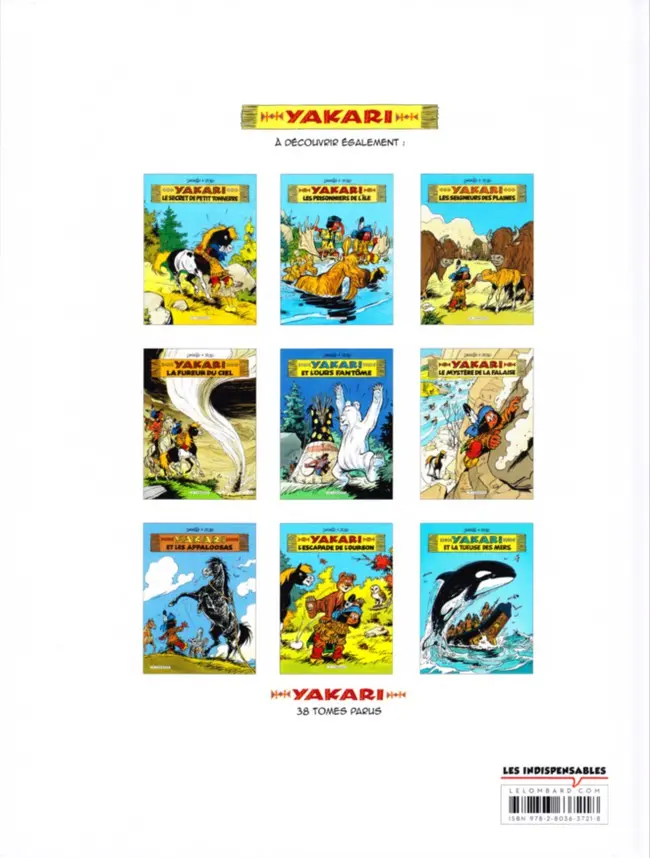 Verso de l'album Yakari Tome 29 Le Réveil du géant