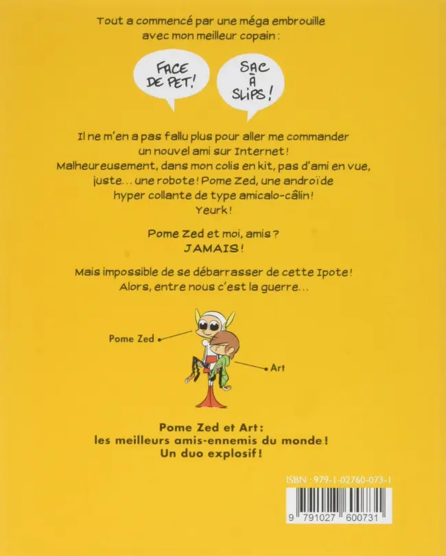 Verso de l'album Mon Ipote et moi Tome 1 Pome Zed