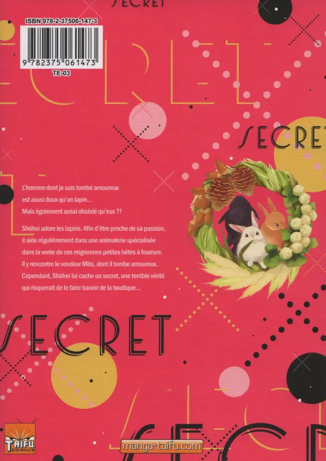 Verso de l'album Secret XXX
