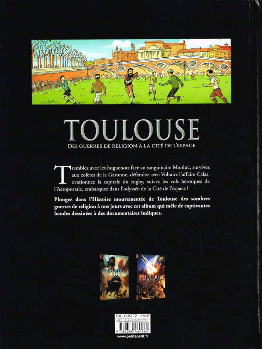 Verso de l'album Toulouse 2 Des guerres de religion à la Cité de l'Espace