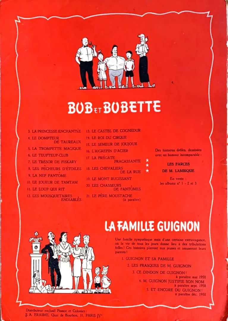 Verso de l'album Bob et Bobette Tome 16 L'aigrefin d'acier