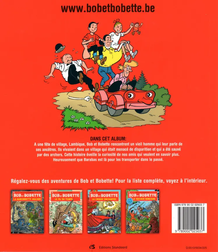 Verso de l'album Bob et Bobette Tome 173 La cité des nuages