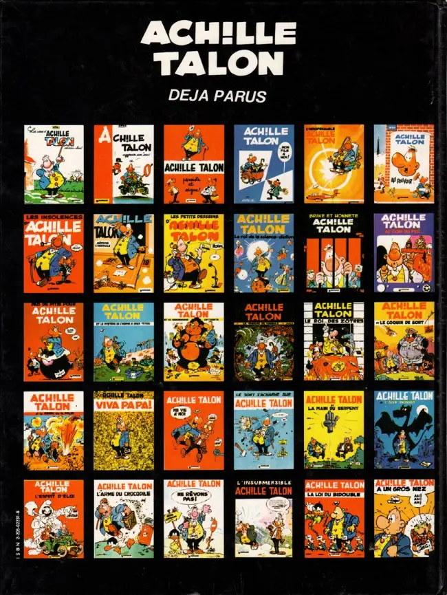 Verso de l'album Achille Talon Tome 31 Il n'y a (Dieu merci) qu'un seul Achille Talon