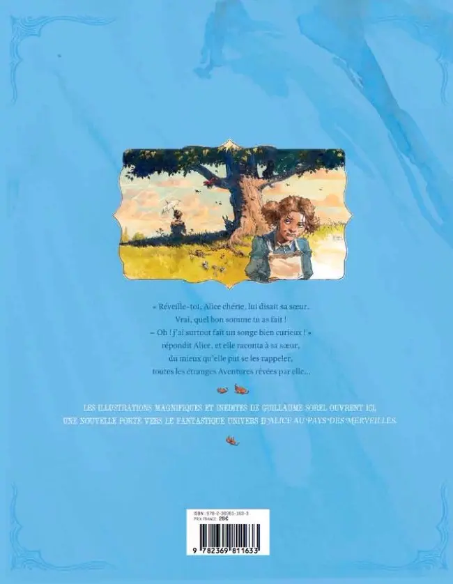 Verso de l'album Alice au pays des merveilles