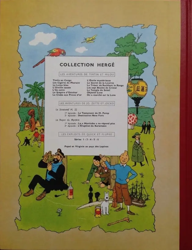 Verso de l'album Tintin Tome 17 On a marché sur la Lune