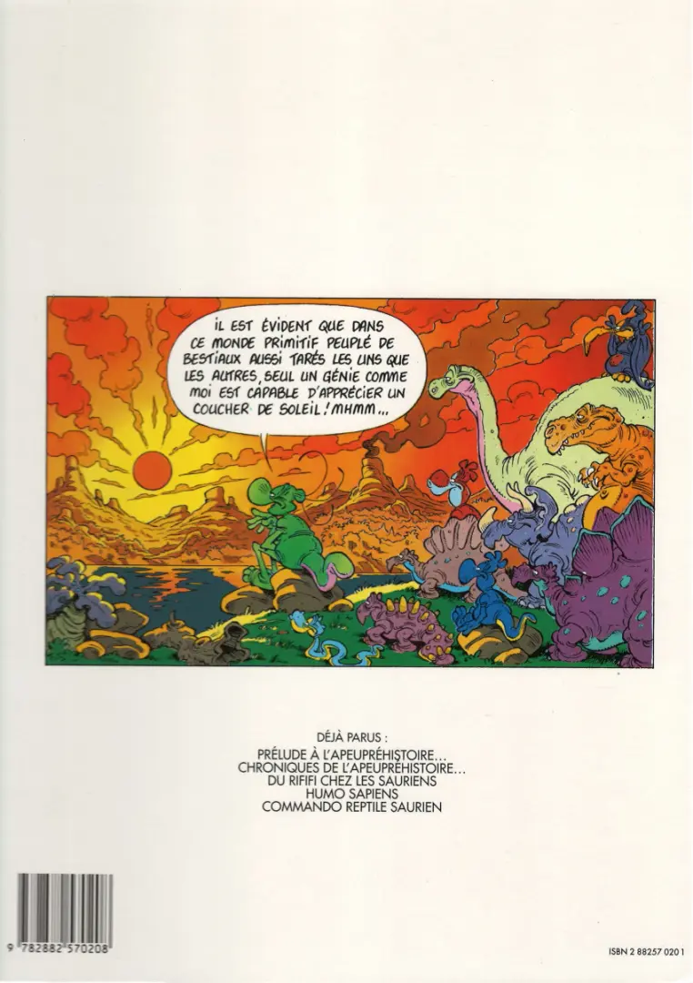 Verso de l'album Nabuchodinosaure Tome 3 Du rififi chez les sauriens