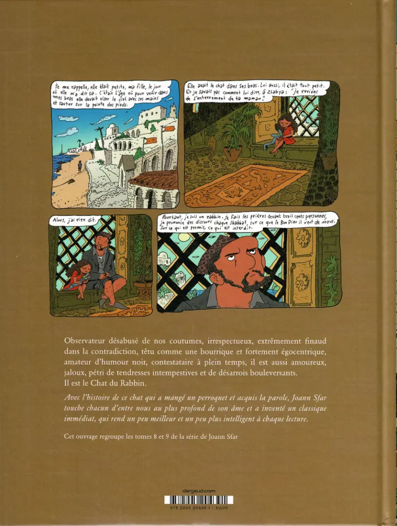 Verso de l'album Le Chat du Rabbin Tomes 8 & 9