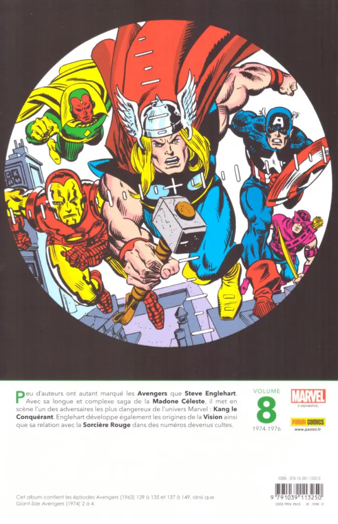 Verso de l'album Avengers - Kang War
