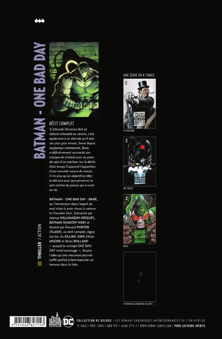 Verso de l'album Batman - One bad day 5 Bane
