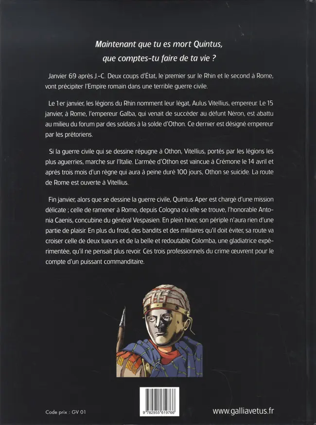 Verso de l'album L'année des quatre empereurs 2 Les 100 jours d'Othon