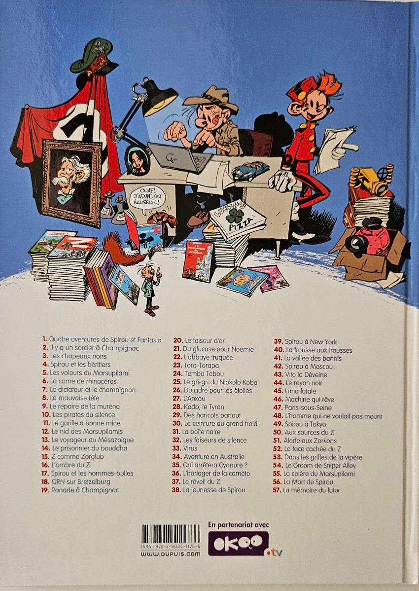 Verso de l'album Spirou et Fantasio Tome 10 Les pirates du silence
