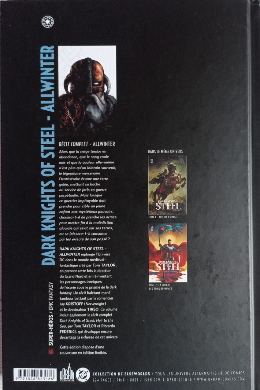 Verso de l'album Dark Knights of Steel Allwinter