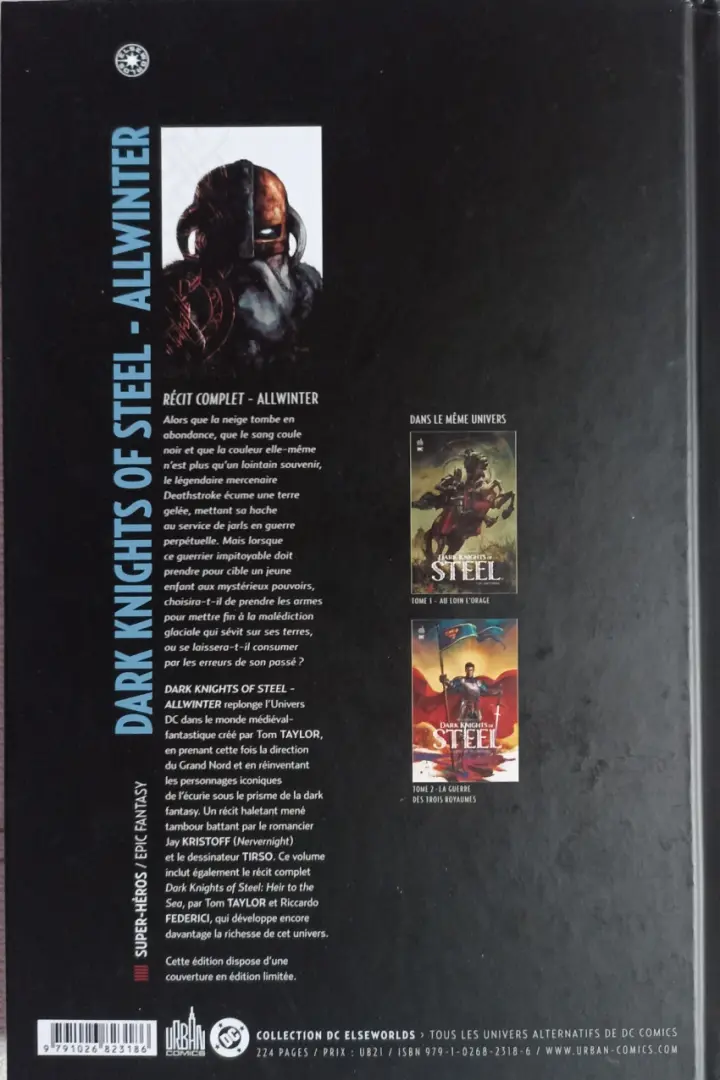 Verso de l'album Dark Knights of Steel Allwinter