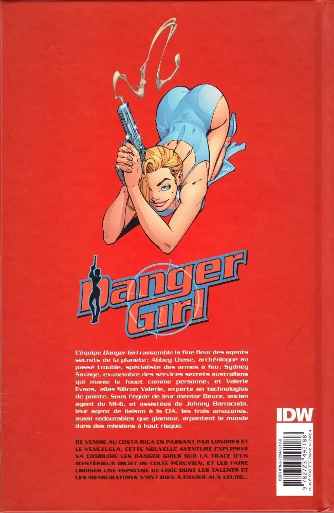 Verso de l'album Danger Girl Revolver