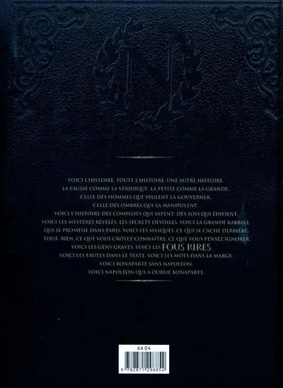 Verso de l'album Double masque Tome 3 L'archifou