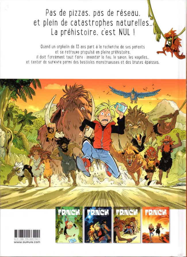 Verso de l'album Frnck Tome 4 L'éruption