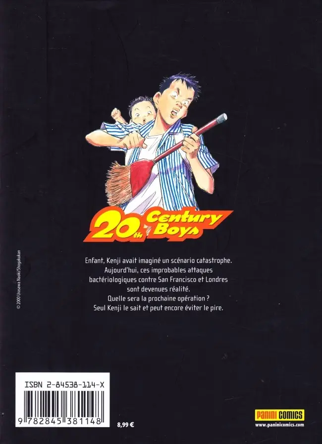 Verso de l'album 20th Century Boys 3