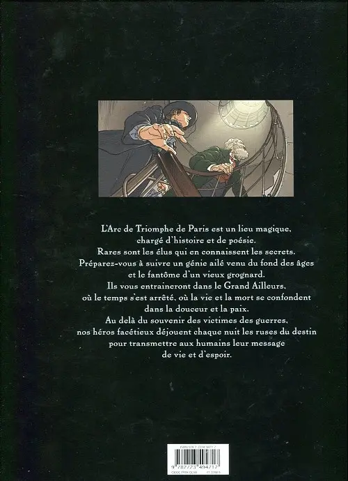 Verso de l'album Les Génies de l'Arc de Triomphe