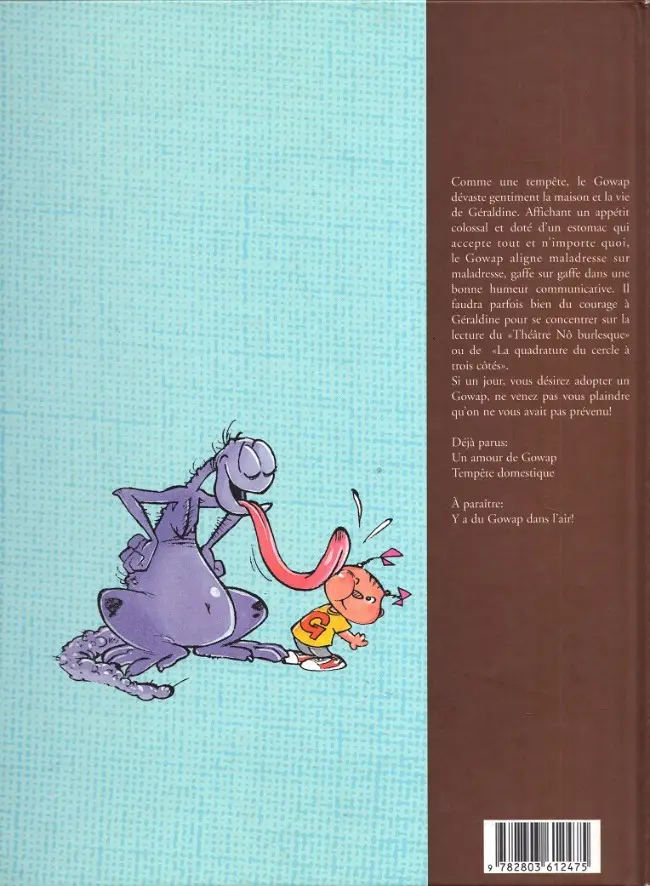Verso de l'album Le Gowap Tome 2 Tempête domestique