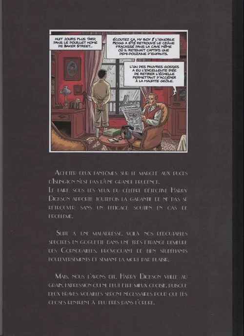 Verso de l'album Harry Dickson Tome 1 La maison borgne