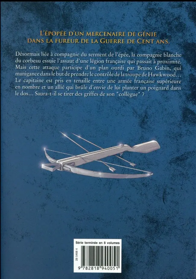 Verso de l'album Hawkwood : Mercenaire de la Guerre de Cent Ans 4