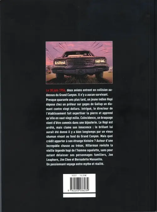 Verso de l'album L'Homme squelette